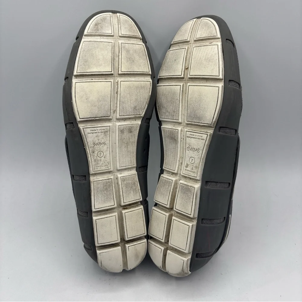Swims Men’s Braided Lace Shoes Size 7 Gray